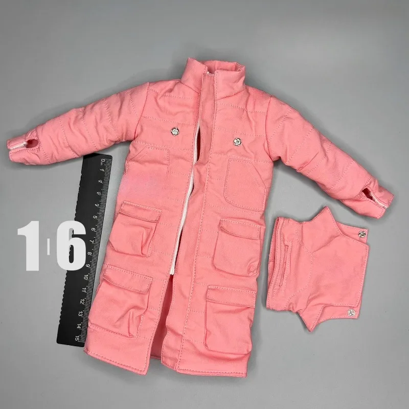 

1/6 Scale Male Soldier Toys Down Jacket Black/white/pink Coat Clothes Model for 12-inch Action Figures Body Doll Accessories