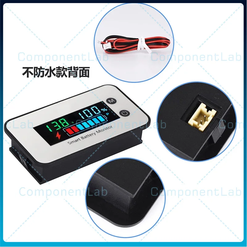 

Индикатор уровня заряда батареи (2 шт.), вольтметр для свинцово-кислотных и литиевых (тройных полимерных) аккумуляторов 12-84В