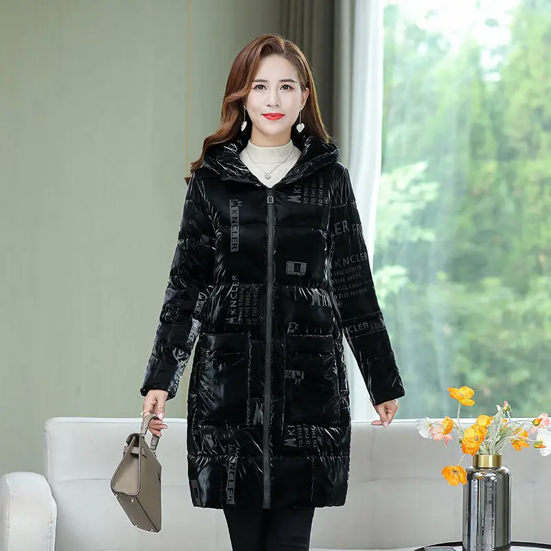 Snow Classic Winter Jacket Women Thick Coats Big Size Female Warm Parka Thick Cotton Outwear lace Soft Long Jackets New Retro FC