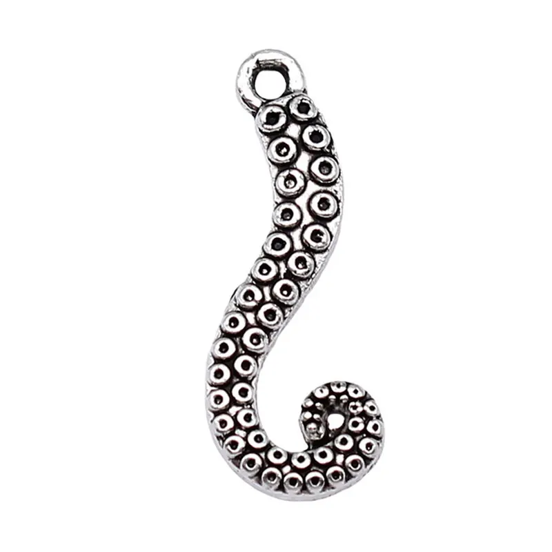 

20pcs Fashion Alloy DIY Octopus Foot Jewelry Charms 10*26mm AAC103