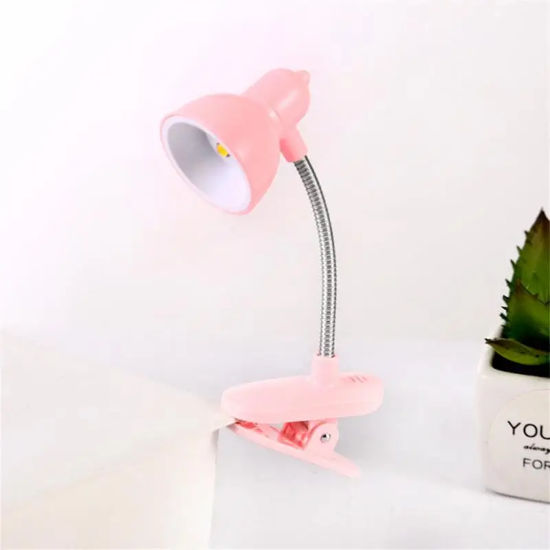 1Pcs Portable Eye-Friendly Reading Lamp - Warm & Bright Clip-O n Light with Long-lasting Battery for Books and Desks