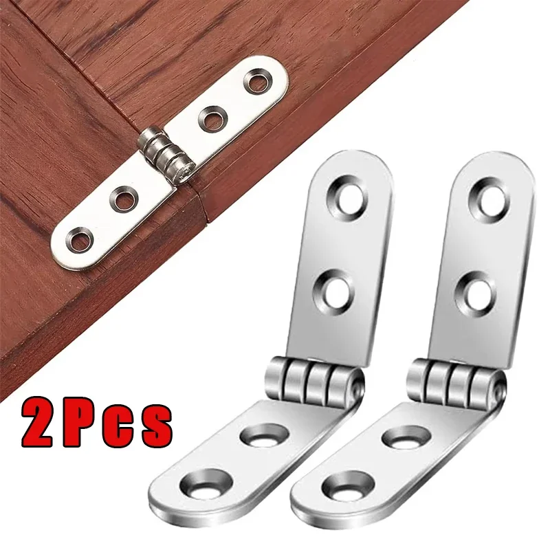 2pcs 180 Degree Foldable Hinge Flap Screw-On Hinges For Sewing Machine Cabinet Door Hinge Furniture Hardware Accessories