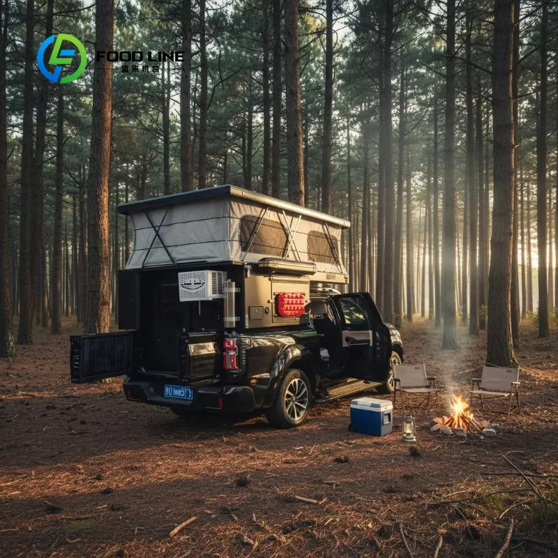 Hard Side Pop Up Camper for Pickup Custom Fit Truck Bed Tent Camping Gear customized slide on customizing features for you