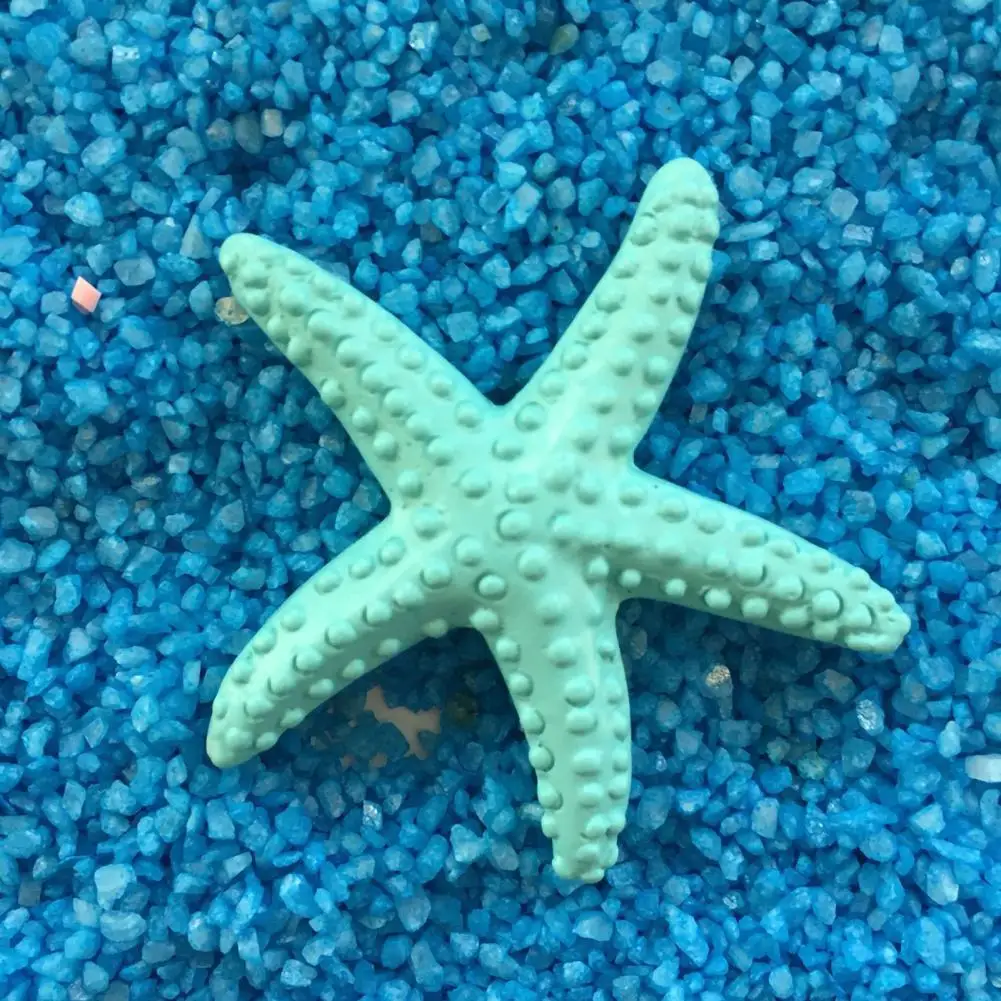 Decor Mini Ornament Artificial Starfish Colorful Resin Artificial Sea Star Starfish Desktop Anti-corrosion Aquariums Starfishes