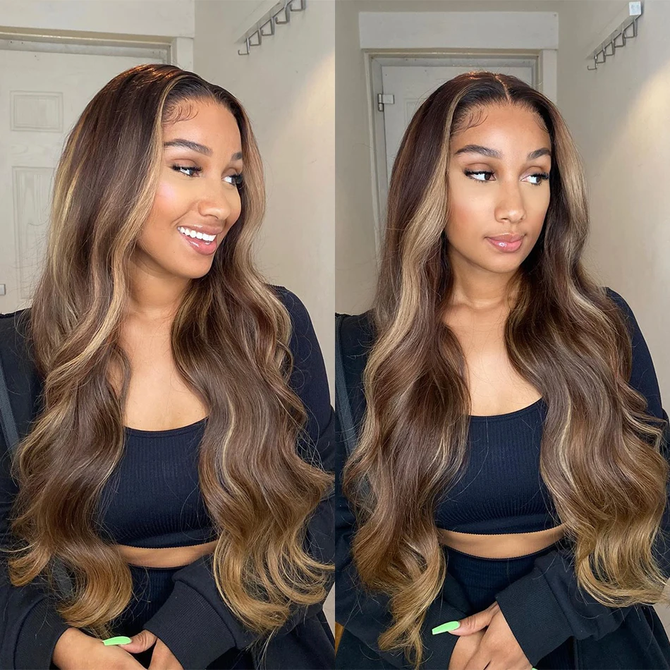 Alipele-عسل بني خصلات شعر بشري ، تمييز ، مستقيم ، برازيلي ، عذراء ، 3 ، 4 حزم ، صفقة ، OmbreP4 ، 27