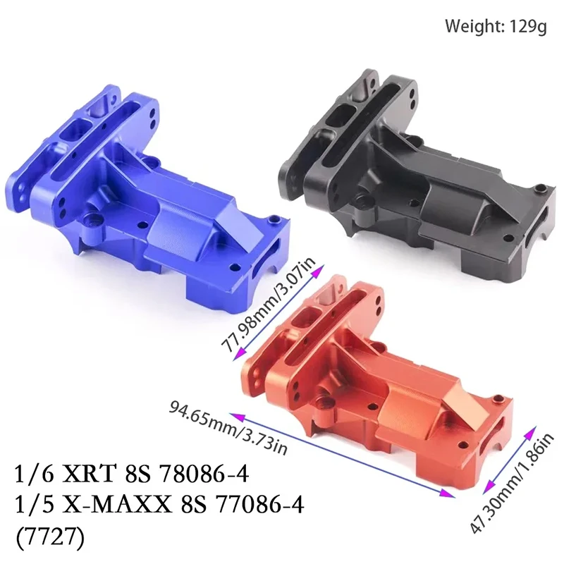 RC Car Metal Rear Upper Bulkhead Differential Gearbox Cover 7727 7727X for TRX 1/5 X-MAXX 6S 8S 1/6 XRT 8S RC Car Upgrade Parts