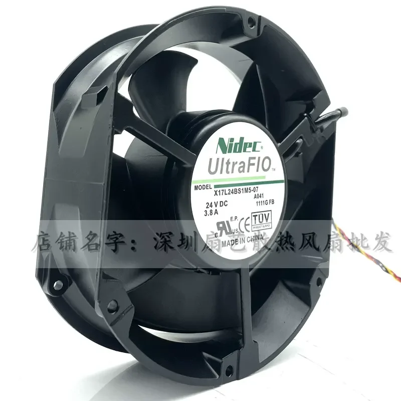 For Nidec X17L24BS1M5-07A041 17250 24V 3.8A 17CM Axial Flow Large Air Volume Fan
