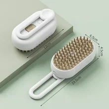 3-in-1 Dog Hair Brush Cat Hair Brush Electric Pet Cleaning Brush Steam Spray Brush Massage Hair Removal Comb Anti Flying Brush
