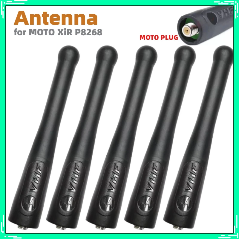 

5PCS 9CM VHF 136-174MHz Antenna for Motorola XiR P8268 P8200 P8260 XPR6550 6000 HT1000 MTS2000 Digital Portable Radio Antenna