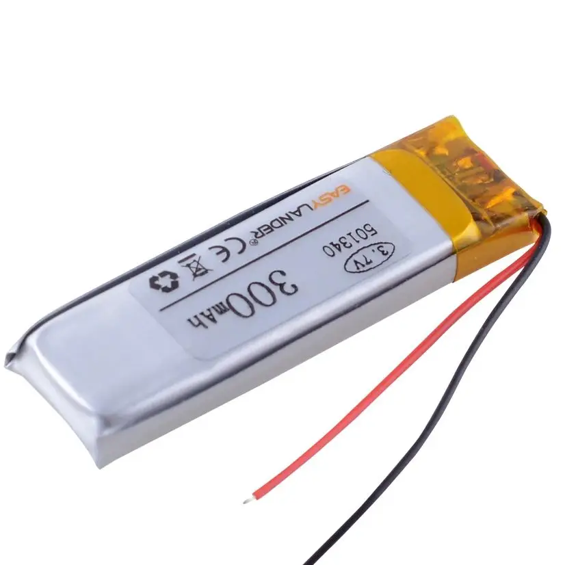 10 pièces/lot 501340 3.7V 300mAh batterie Li-ion polymère Lipo 701340 400mAh 701439