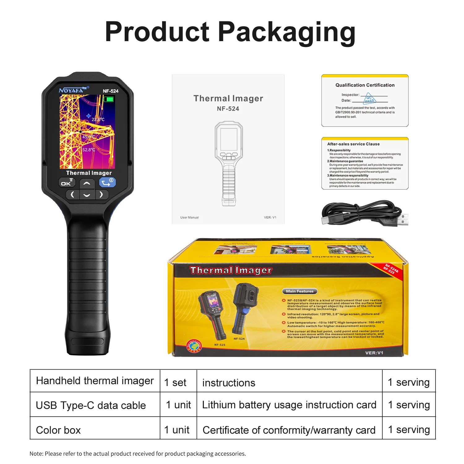 NOYAFA NF-524 Thermal Imager 120X90 Thermal Imaging Camera Infrared Temperature Meter For Repair, PCB, Pipeline Detection