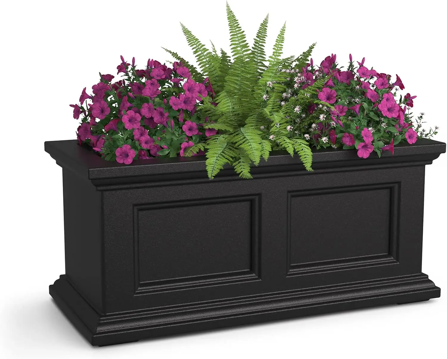 

Кашпо для окна Fairfield 2-Foot Window Box – самополивающийся, устойчивый к погодным условиям, для цветов – прочная конструкция для использования на улице