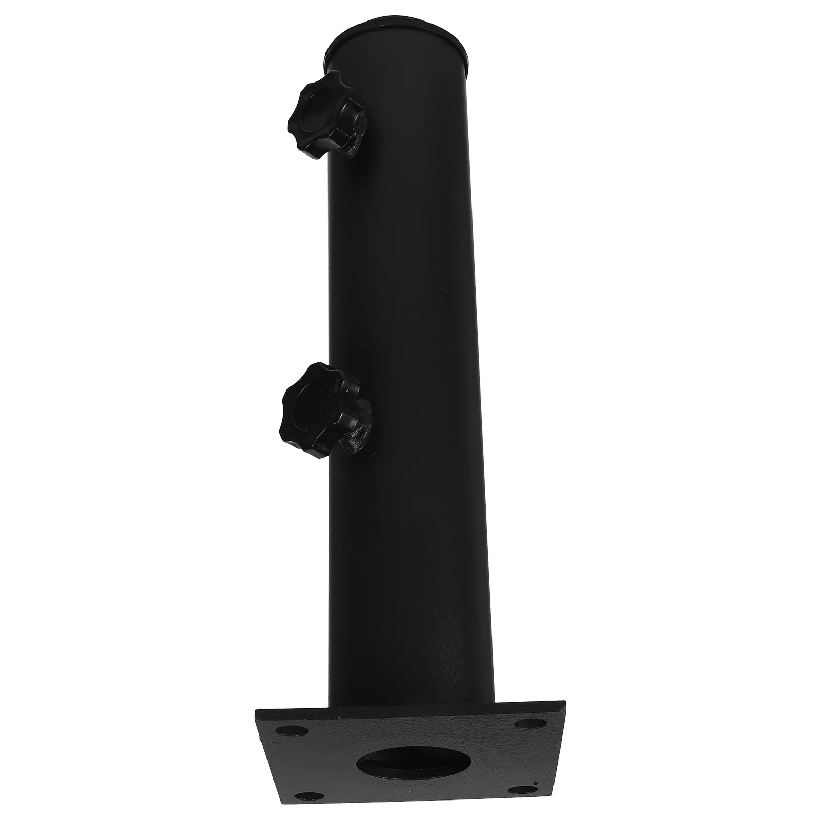 Umbrella Stand Base Heavy Duty Iron Flat Plate and Central Tube for Patio Deck Poolside Beach Use Adjustable All Sizes