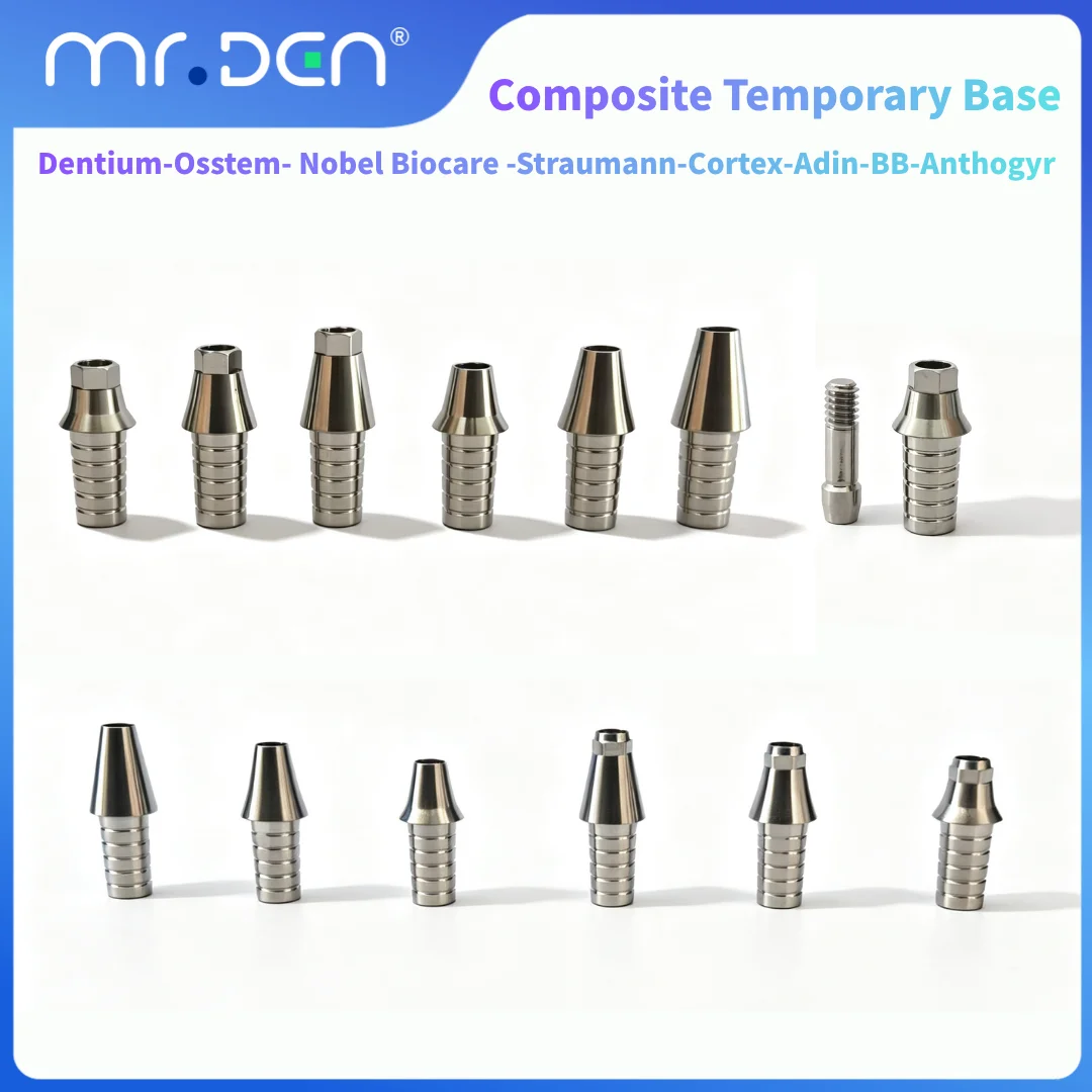 10pcs Dental Implant Temporary Abutment Composite Temporary Base for Dentium Osstem Nobel Biocare Straumann Adin Anthogyr Parts