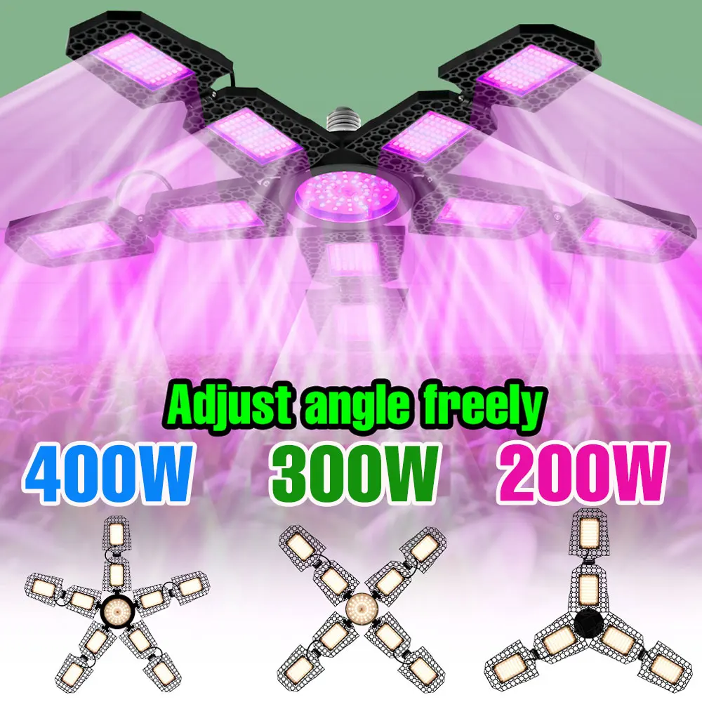 

400 Вт E27/E26 светодиодная лампа для выращивания растений полного спектра, лампа для выращивания тепличных растений, гидропоники, для томатных овощей, заполняющего освещения