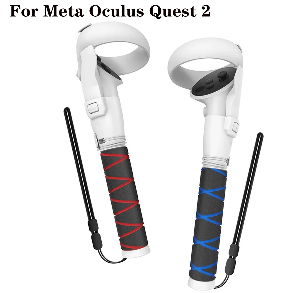 

For Oculus Quest 2 VR Game Handle with Handle Cord VR Game Handles Extension Grips Playing VR Games for Meta Quest 2 Controllers