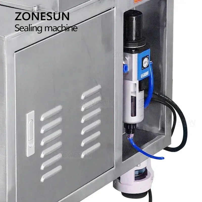 ZONESUN ZS-FS002U crema semiautomática para bebés, pasta de dientes, loción corporal, llenado de tubos blandos y máquina cortadora de sellado ultrasónico