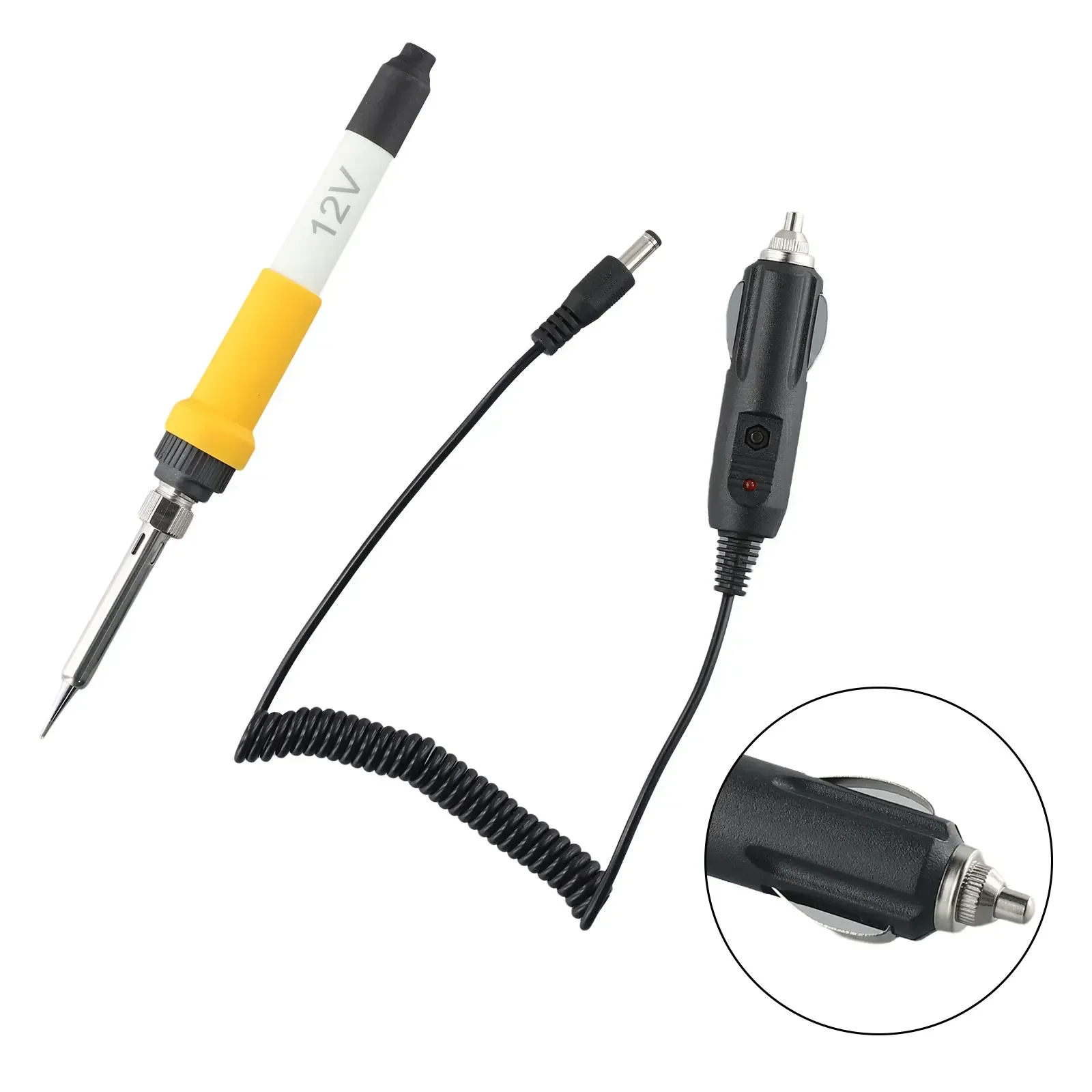 12V Volt DC Car Electric Solder Soldering Iron For Car Power Socket Welding Equipment Replacement 1pc Ceramic Heating Core