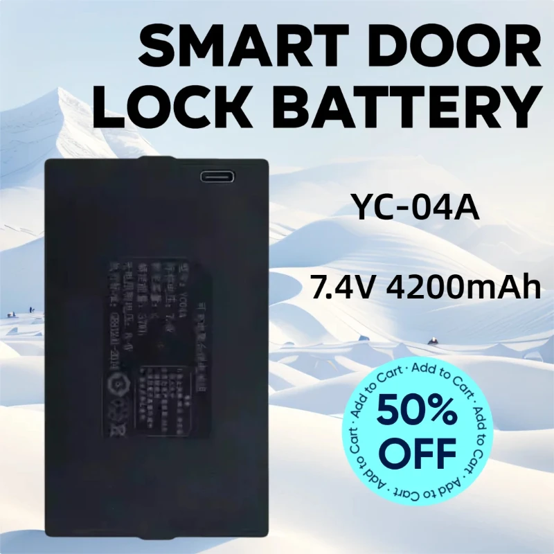 

7.4V 4200mAh for QULE YC-04A Smart Door Lock Battery