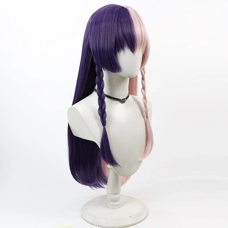 Anime 2.5 dimensional lilysa sedução nagomi ikora 753 bruxa peruca cosplay longa peruca de cor dupla