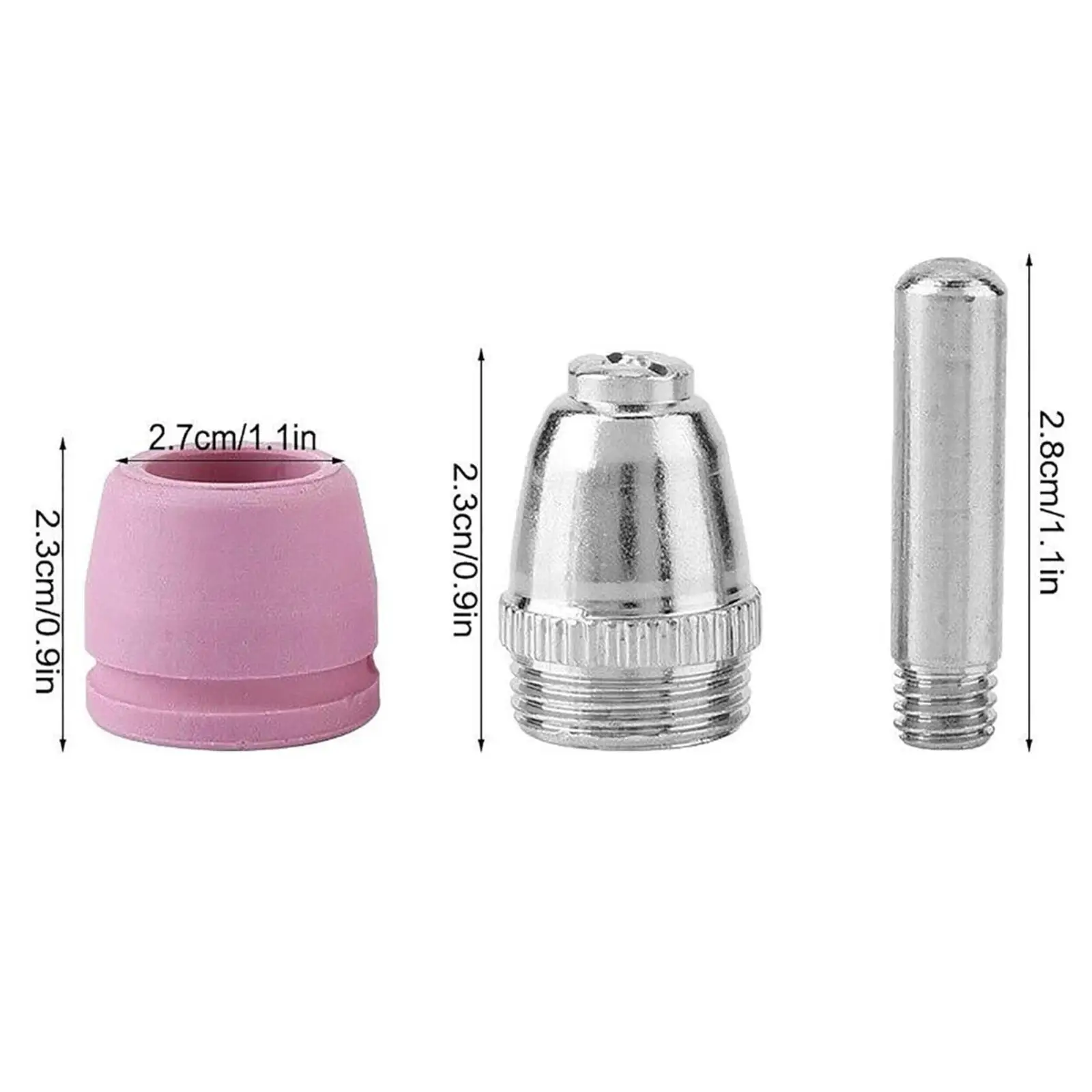 Ceramic Welding Torch Nozzles Kit Cutter Consumables for Professional Welders Amateur Factory Garage Use