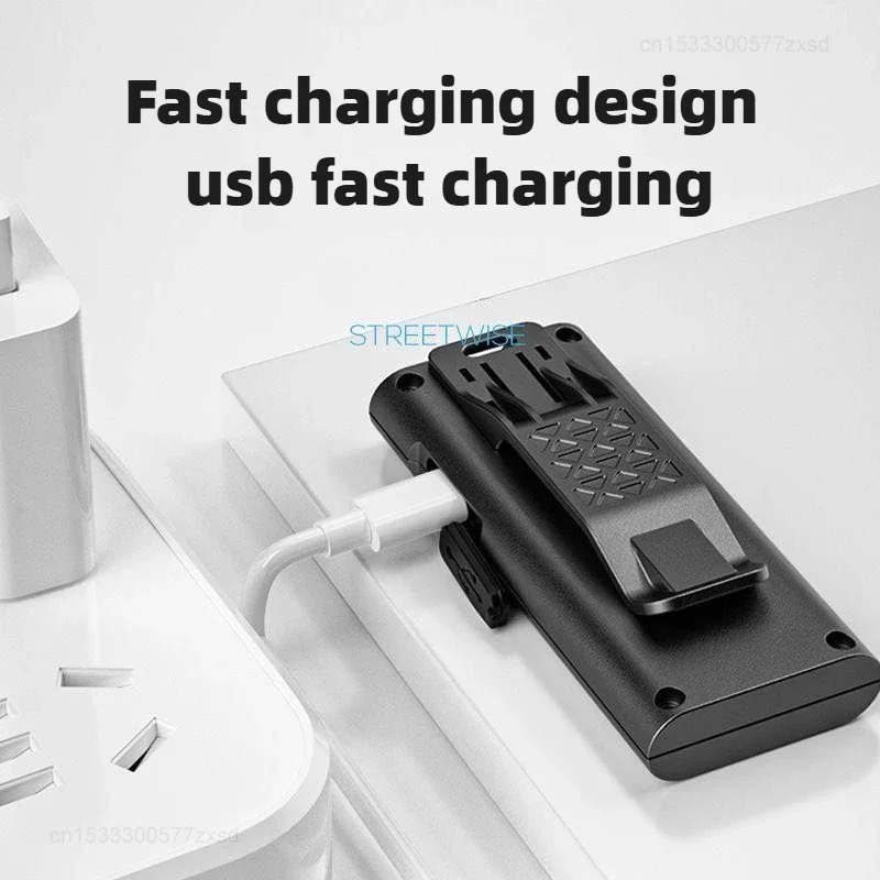 SMILING SHARK TIP065 Rechargeable Worklight COB Floodlight Pocket Flashlight with Clip Design Outdoor Camping Lamp Tools