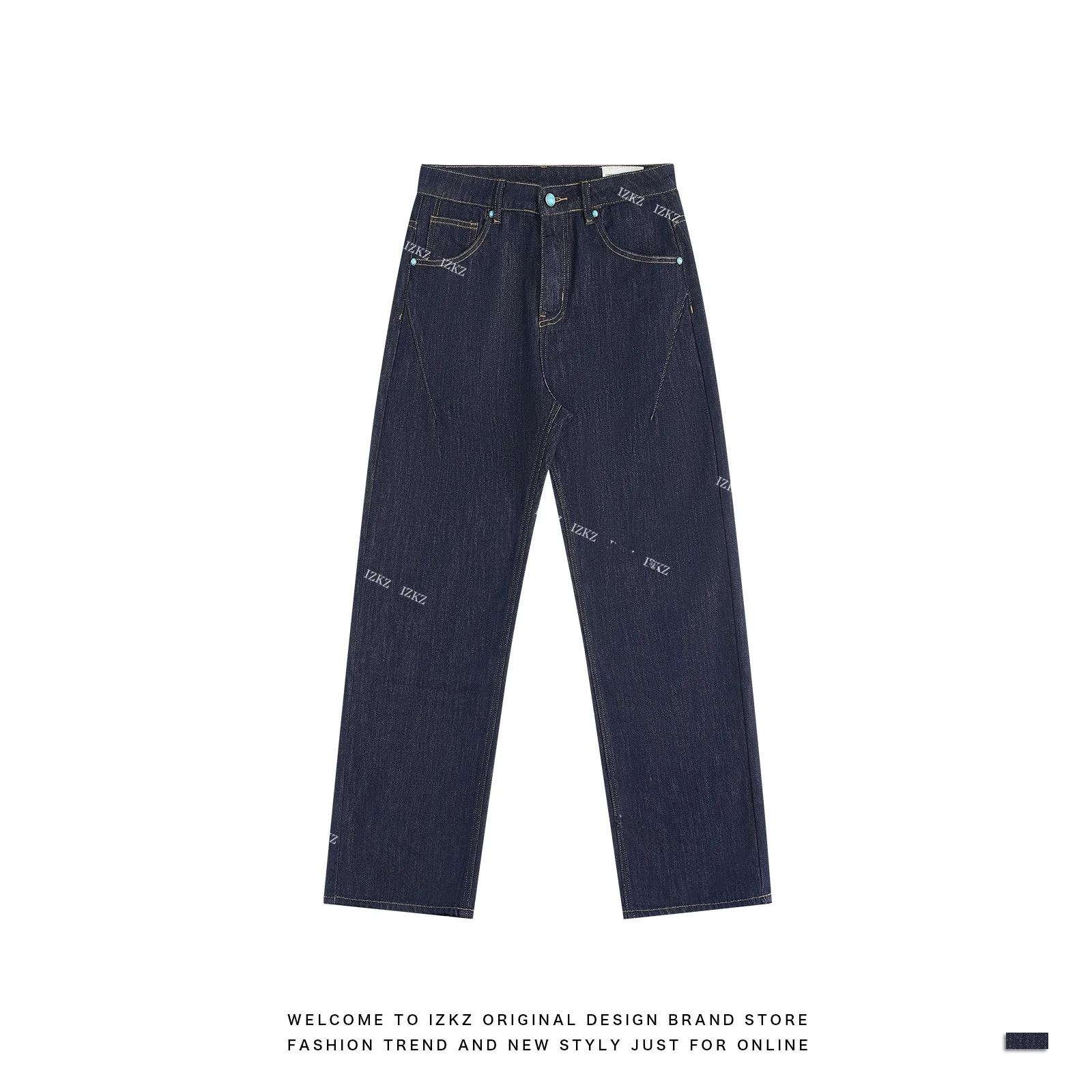 

Джинсы Waed Denim свободного кроя, повседневные, прямые, летние, модные, длинные брюки со средней посадкой, с декоративной строчкой, не требуют глажки