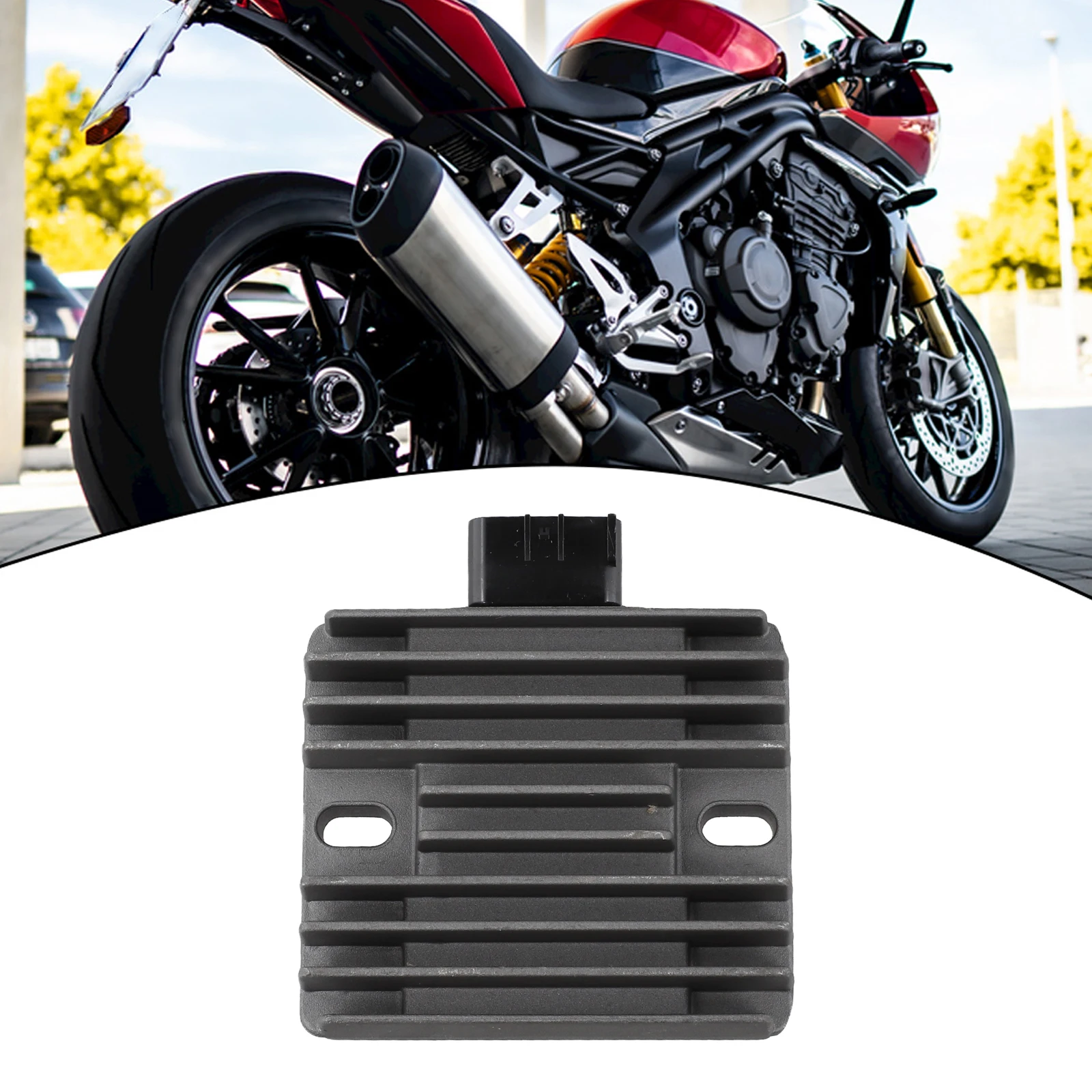 Voltage Regulator Motorcycle Parts Metal Construction Non-deformation OEM Replacement Quick Installation Motorcycle Engine Parts
