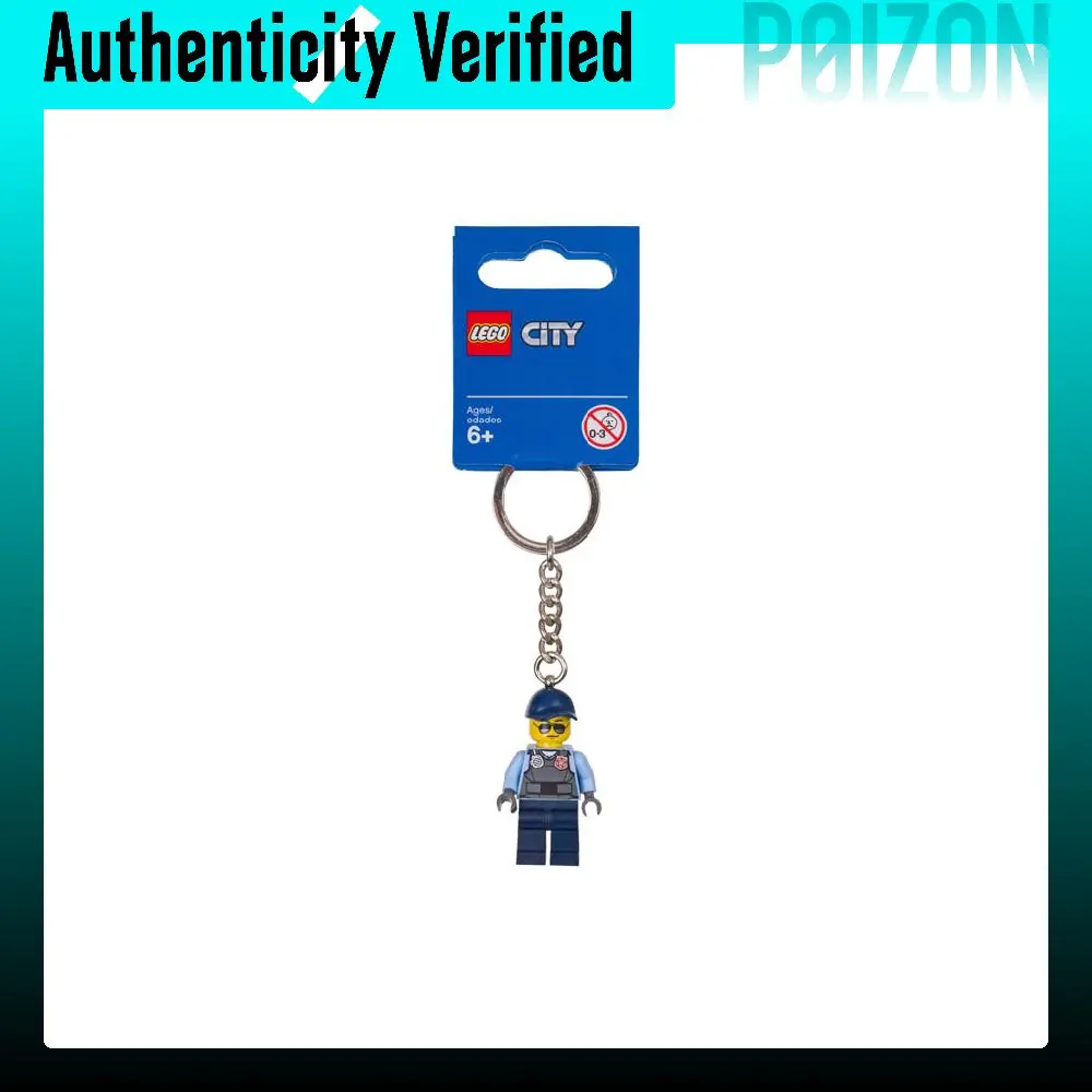 LEGO City Collection Prison Guard Keychain Fish Patch Bag Building Block Figures 0 300pcs 853568+30545