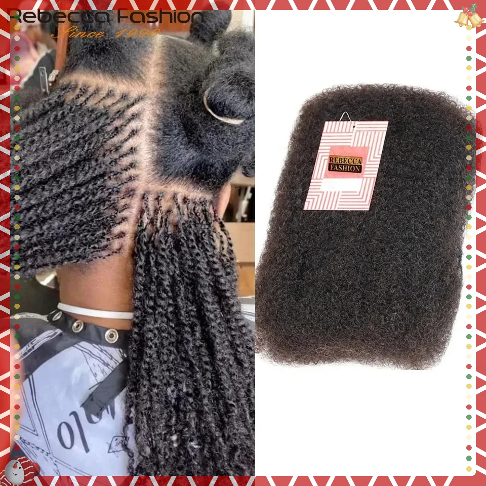 اختيار 100% شعر بشري تجديل الشعر الأفرو غريب السائبة الشعر البشري لتضفير الأفرو غريب السائبة شعر الإنسان صغير تويست مظهر طبيعي #1