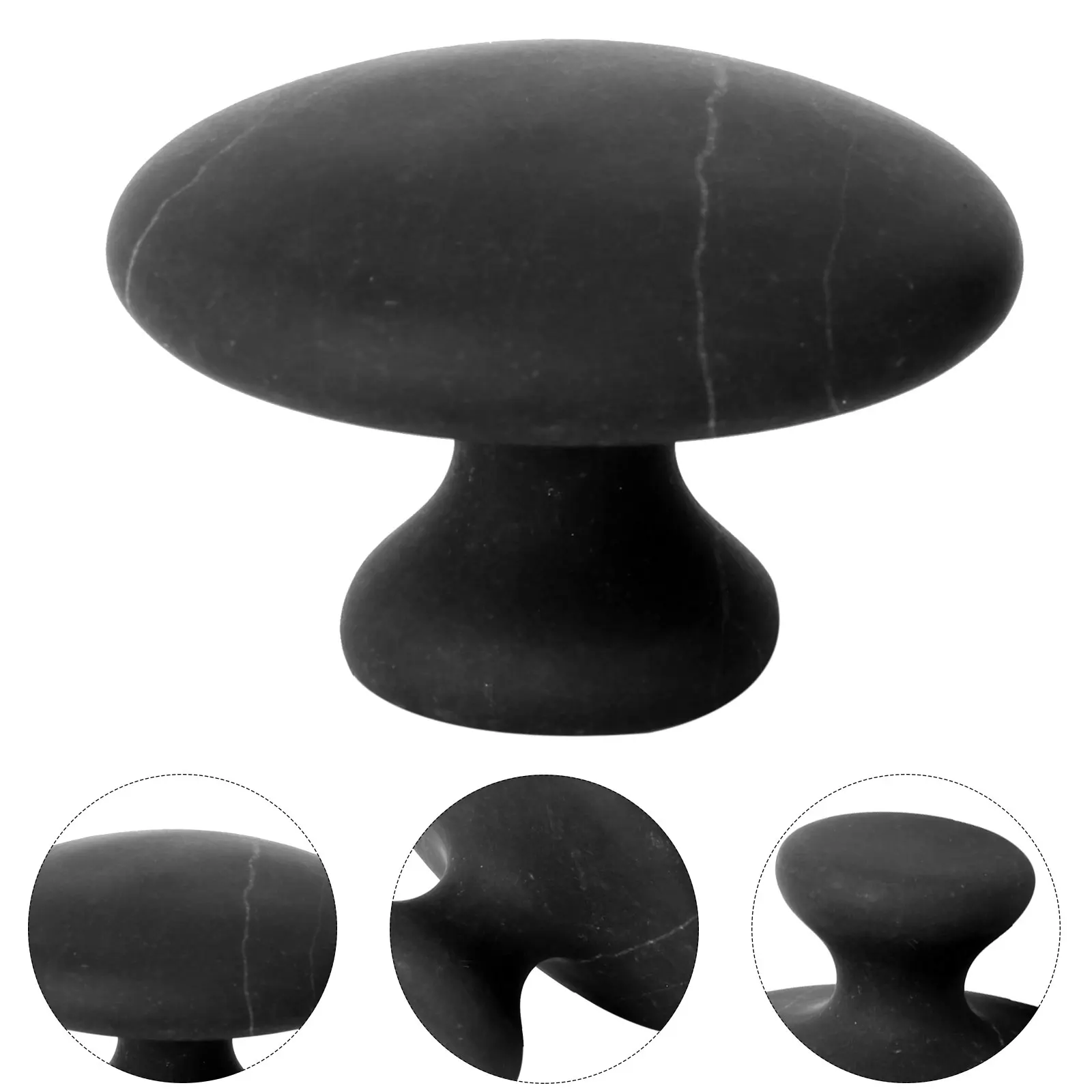 2pcs Massage Stones Hot Stone Massage Basalt Hot Stones Guasha Jade Stone Basalt Hot Rocks Mushroom Shaped Stones