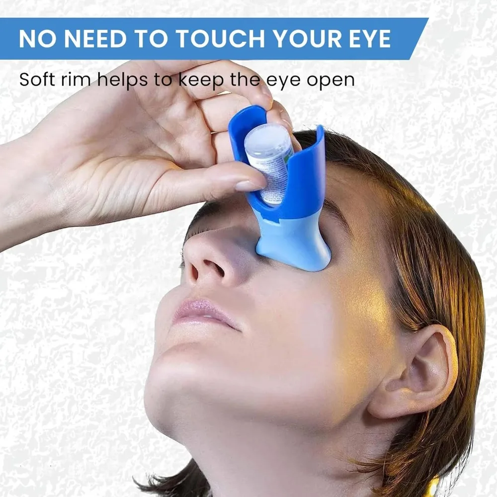 Reusable Eye Drop Bottle Holder Helper Portable Eyedrop Guide Aid Applicator Device for Elderly Children Eye Ointment Care Tool