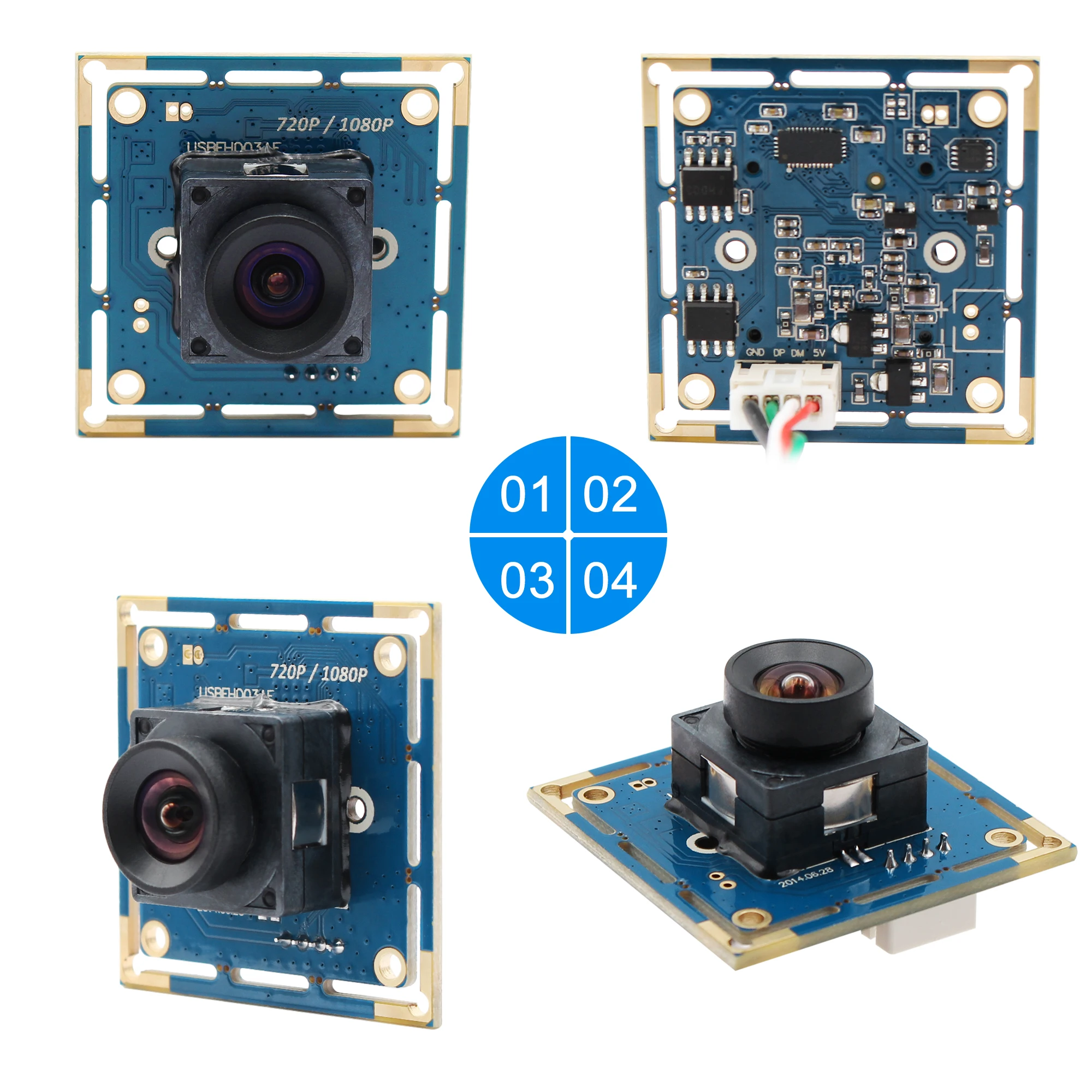 2MP USB2.0 Mini Camera Module 100 Degree No Distortion Lens Autofocus USB Camera Module for Windows Android Linux Laptop Pc