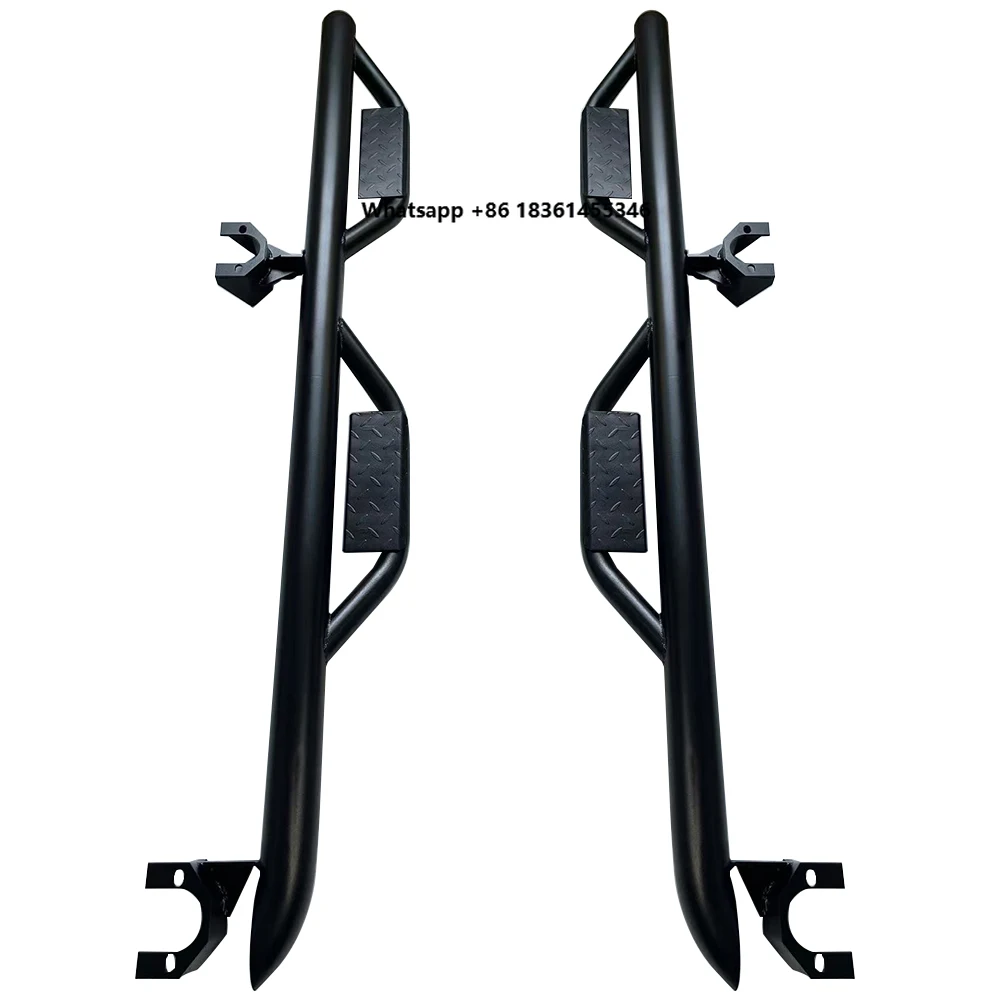 

Lantsun J407 Car Footboard Welcome Side Step bar Foot Pedal Side Door Pedal for Wrangler JK 07-17