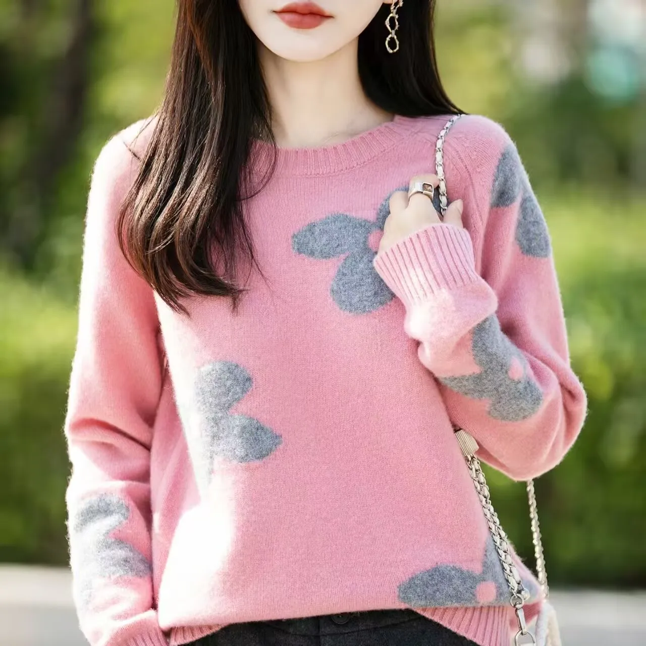 Thickened Warm Sweater For Women Autumn Winter Wear With The New 2026 High-grade Small Korean Version of Bottom Knitwear Trend