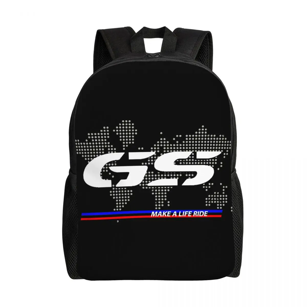 

Customized GS Motorcycle Adventure Laptop Backpack Women Men Casual Bookbag for School College Students Motorrad Biker Bag