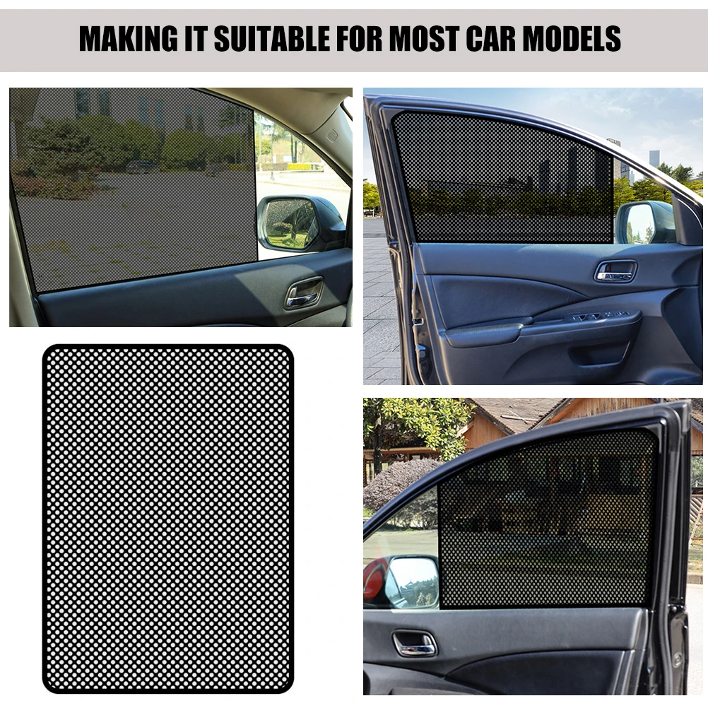 

2 Pcs 38x46cm Car Window Film Heat Blocking Tinted Privacy Insulation Film for Automotive Sun Protection Fade Resistant Thermal