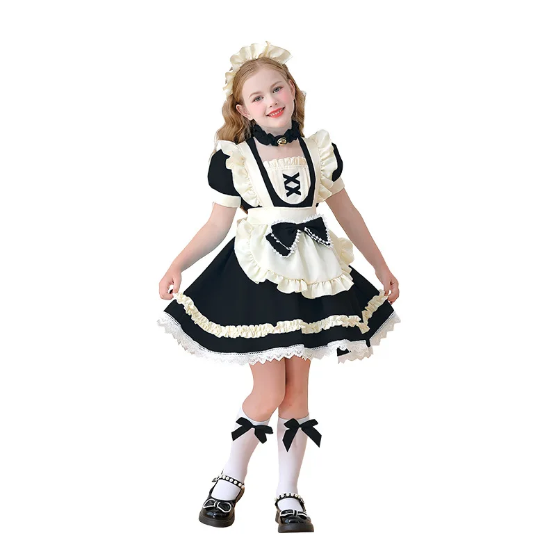 Girls Maid Clothing Children's Cosplay Clothing Lori Pastoral Manor Lolita Wedding Dress Colonial Girls Alice Lolita Costume