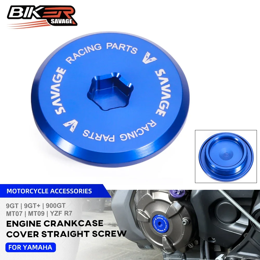 

MT07 MT09 2024 Engine Crankcase Cover Straight Screw For Yamaha YZF R7 Tracer 9GT 9GT+ 900GT Tenere 700 XSR 700 900 FJ FZ 07 09
