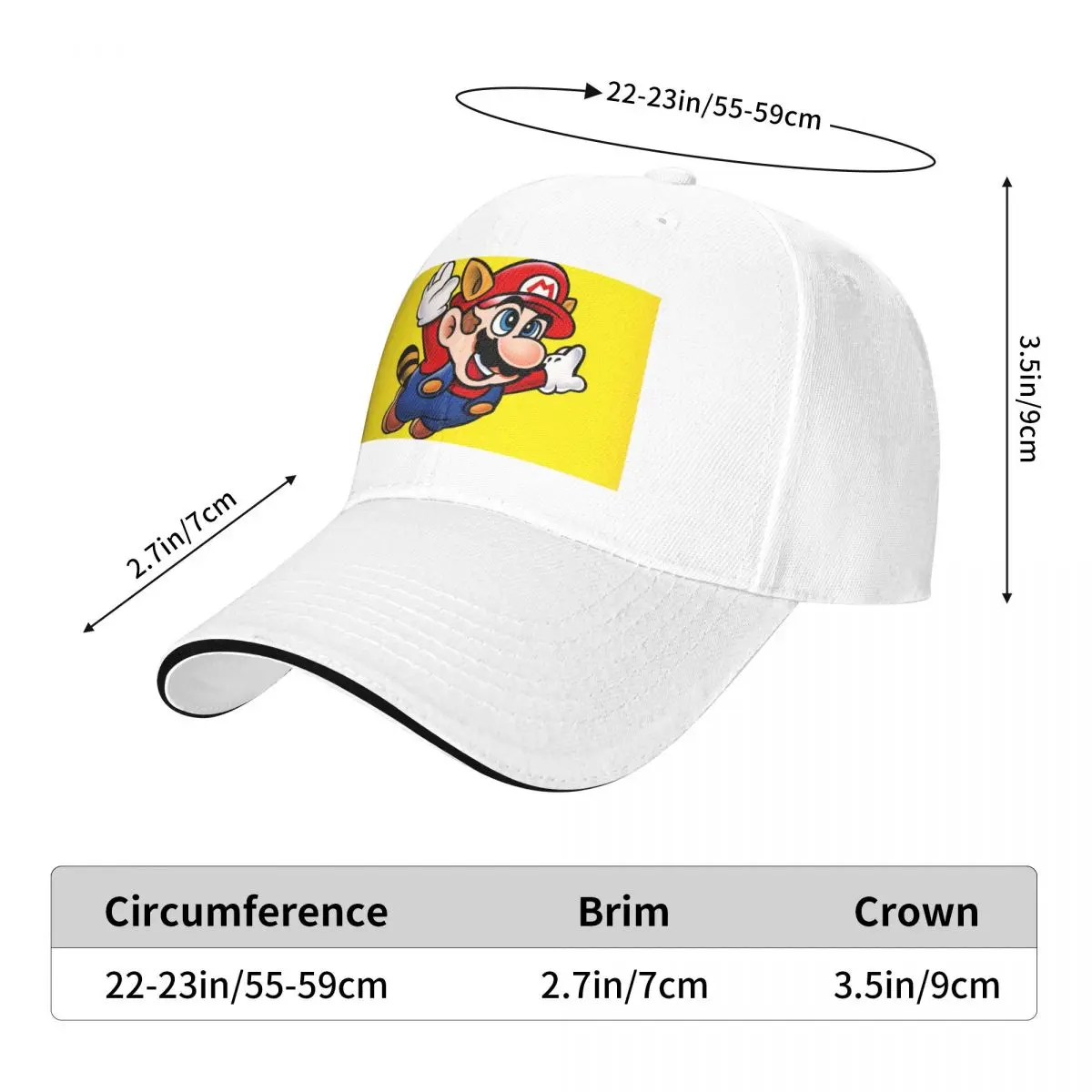 Super-Mario 3 1 Cap Fashion Casual Baseball Caps Adjustable Hat Hip Hop Summer Unisex Baseball Hats Customizable Polychromatic