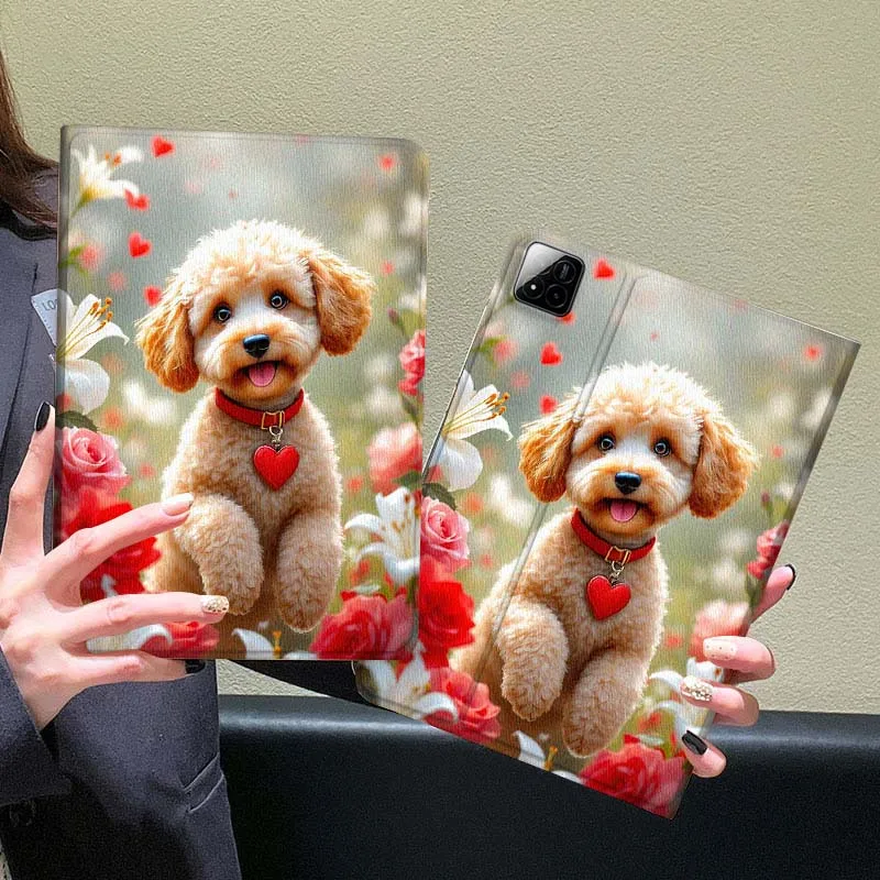 

Cute Cartoon Dog Art For Xiaomi Redmi Mi Pad 5 6 6s 7 SE Pro Max Ultra 12.4 12.5 14 inch Tablet Case
