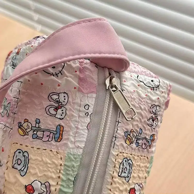 만화 고양이 대용량 메이크업 및 손질 여행 가방 3차원 핸드백 편리한 보관 주최자