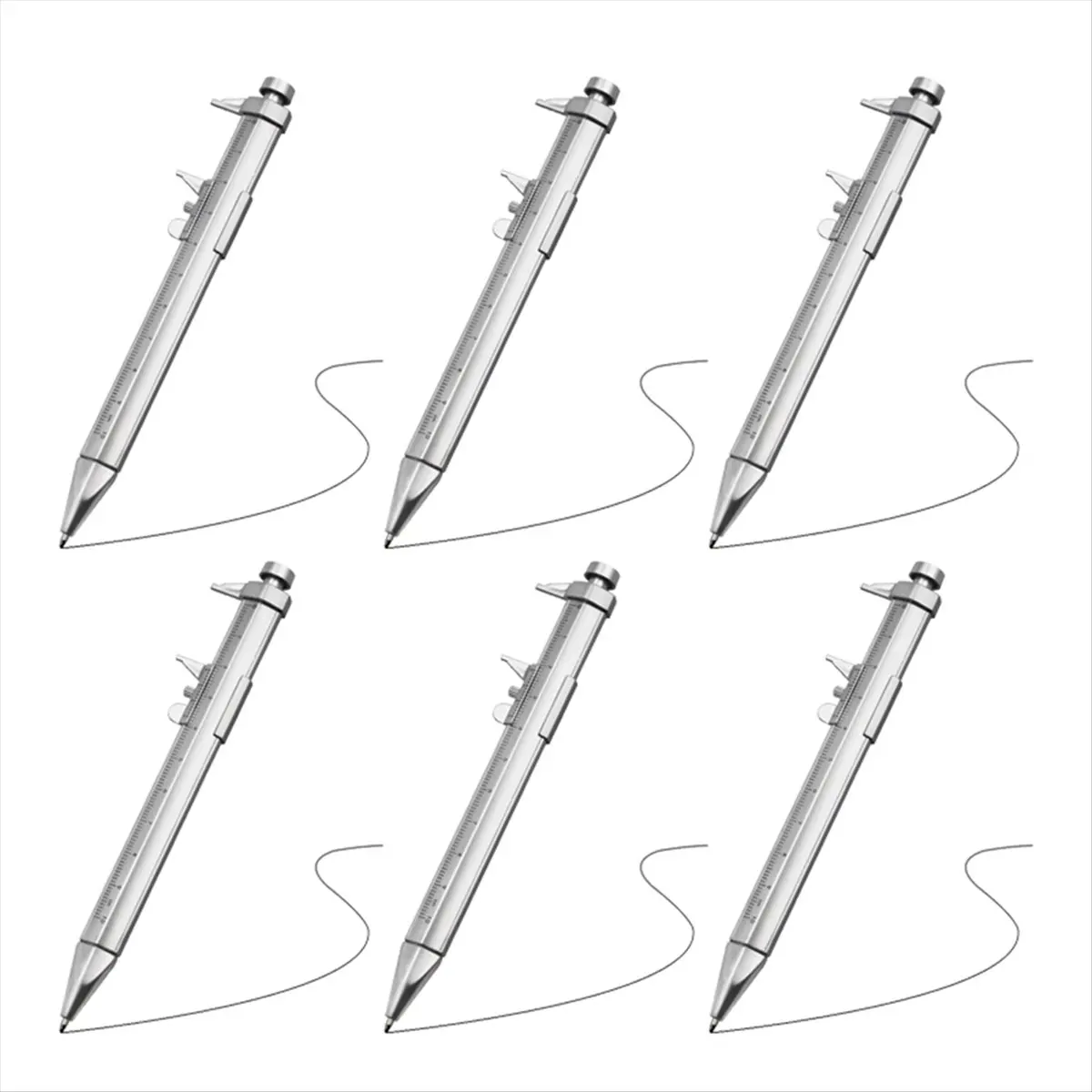 【TODAY-BUY】50pcs 0-100mm Vernier Caliper Pen Caliper Ball-Point Student Stationery Vernier Caliper Woodworking Measuring Tool A