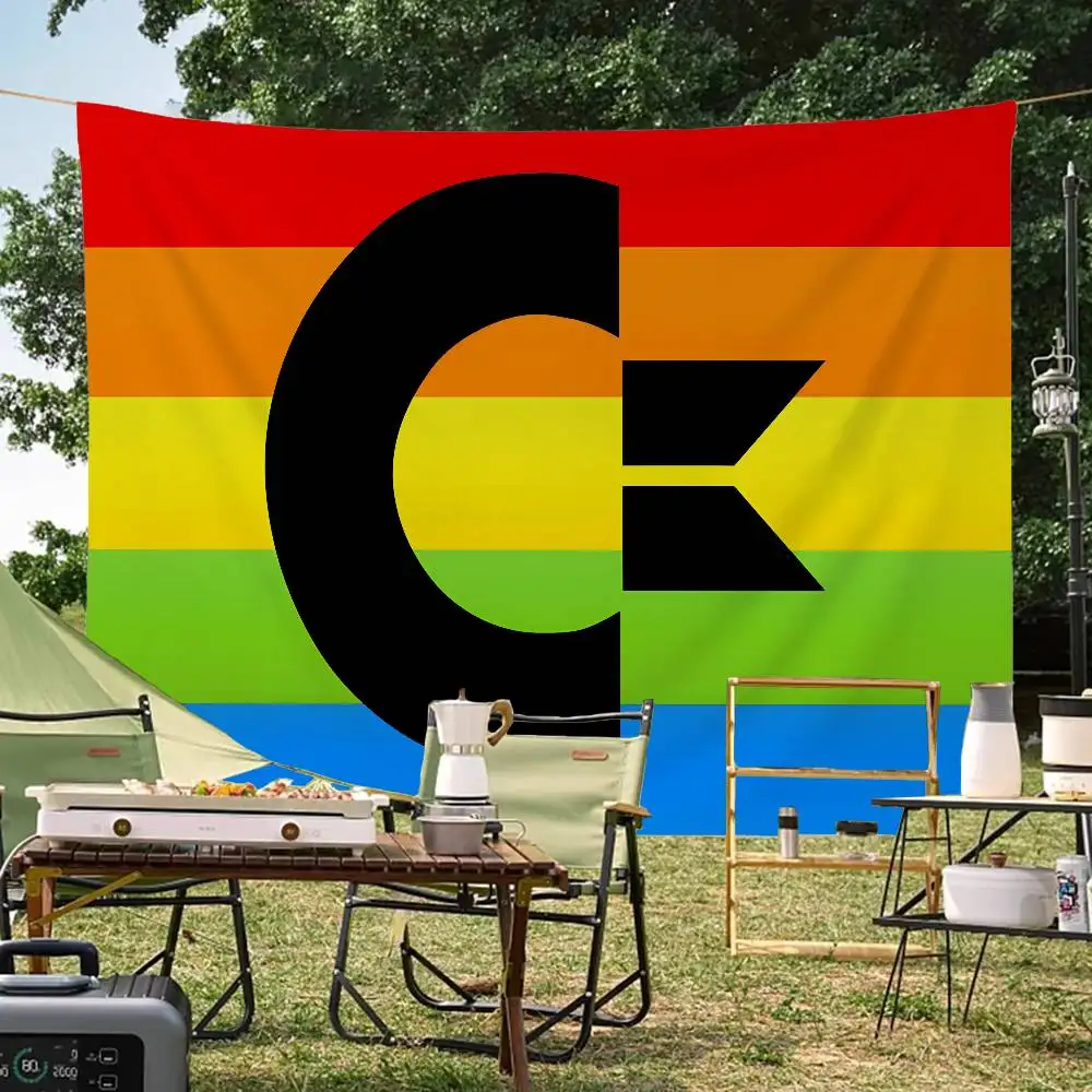 C-Commodore C64 Logo Large Size Shop Art Promotion Advertising Booth Flag Hanging Banners
