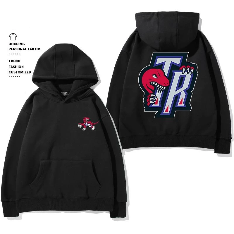 

Fall and Winter High Street Hooded Sweatshirt American Basketball Hip Hop Long Pullover Cotton Loose Male Female Adult Sportwear