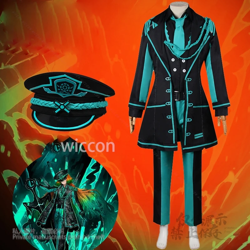 Limbus Company Ishmael-Disfraz de Cosplay para mujer, peluca, traje elegante, ropa de Cosplay, traje, vestido de Halloween, uniformes, Anime personalizado
