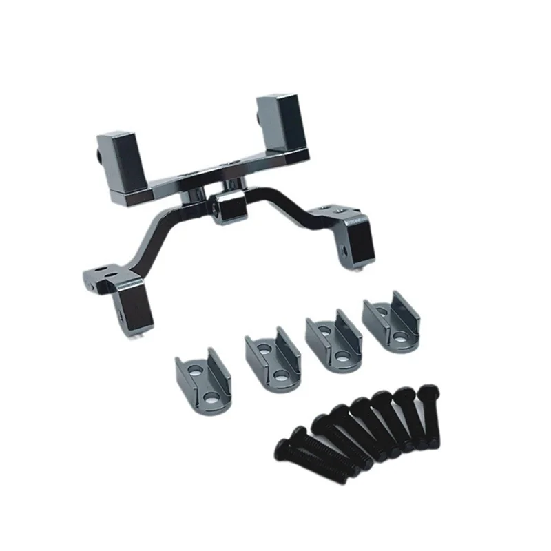 Practical-Steering Gear Fixed Base Set For WPL 1/10 C74 1/16 Full Range Remote Control Car Metal Upgrade Spring Fastener Kit Bla