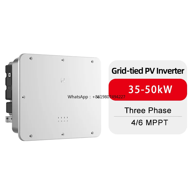 

Grid Solar Inverter GW35/37.5/50KSMT-L-G20 SMT G2 Series Three Phase 220V Grid-Tied US Stock IP65 98.5% Efficiency 5-Year