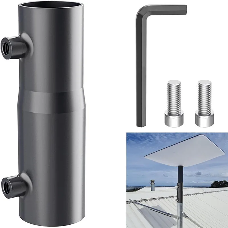 VANDESAIL Metal Tube Roof Mount Bracket for Starlink | Adjustable Satellite Support for Roofs, RVs, and Homes