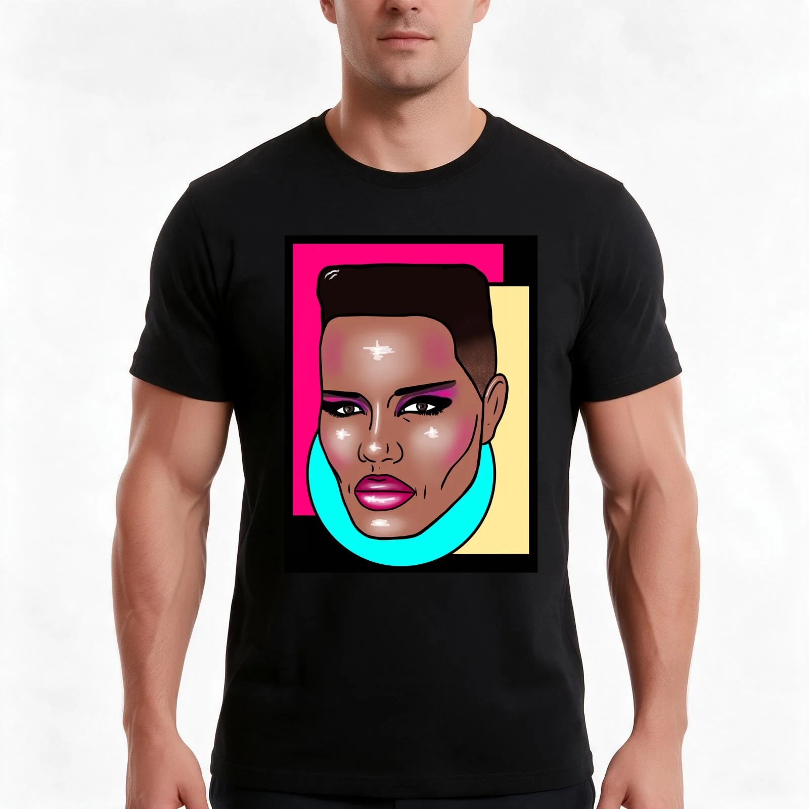 Day Gift Grace Jamaican Singer Jones Cute Gift T-Shirt Summer Casual Cotton Tee Oversized Streetwear Tops Unisex Men Women